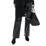 Faux Leather Shea Pants Black