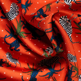Men's Jungle Red Pocket Square