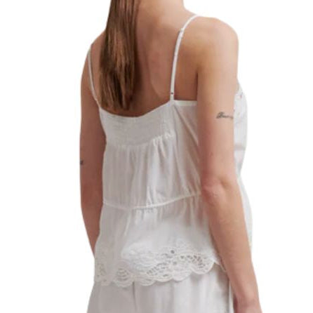 Shia Strap Top White