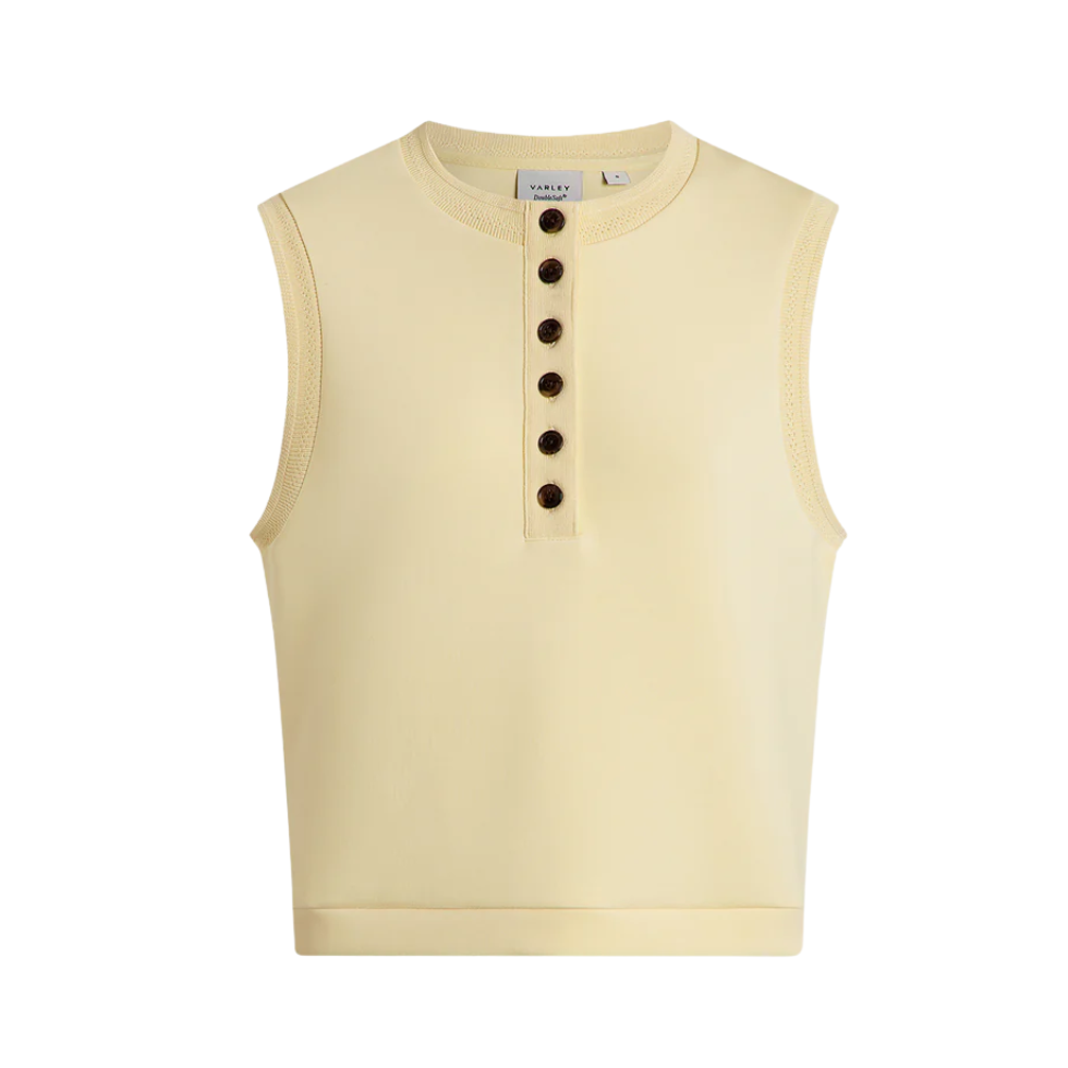 Marla Button Tank Anise Flower