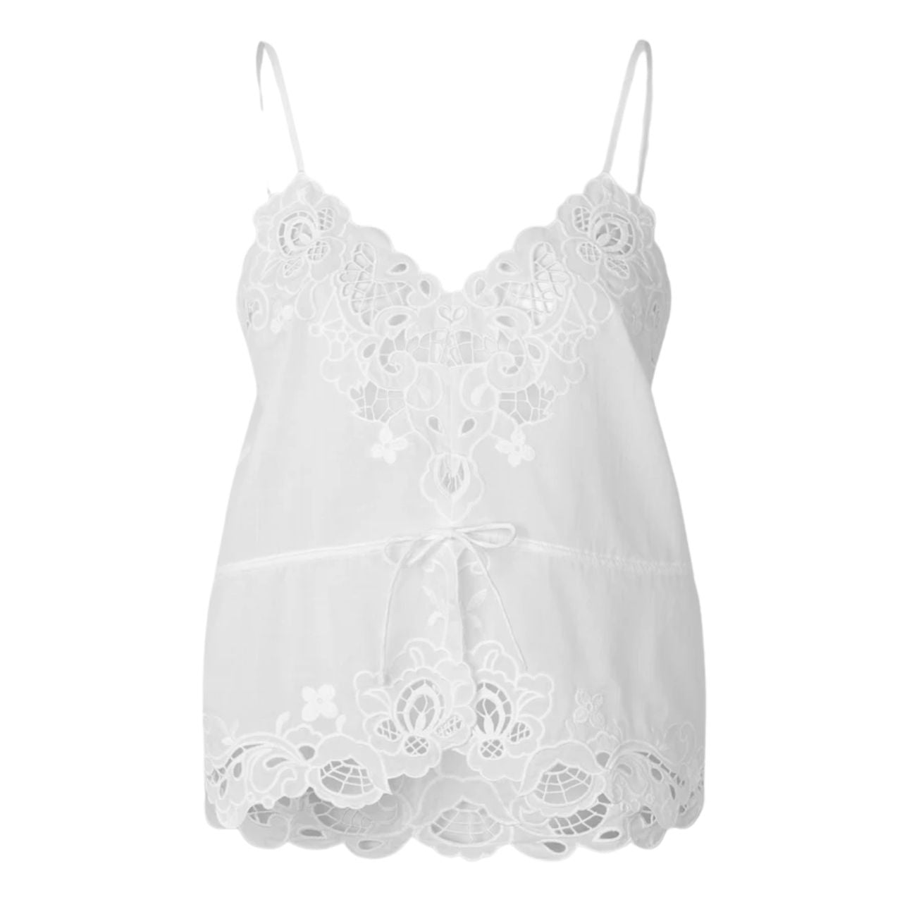 Shia Strap Top White
