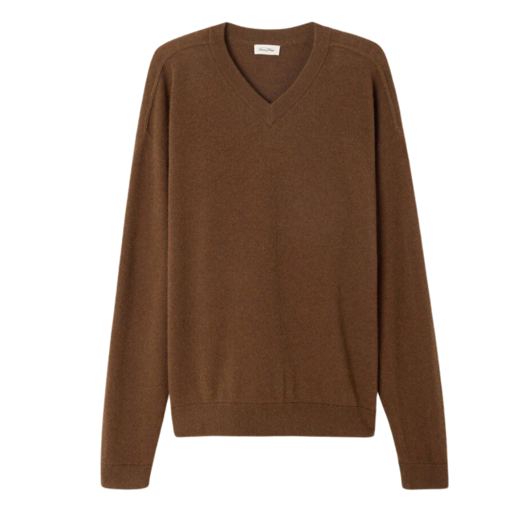 Raxon VNeck Men's Knit Chestnut