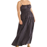 Safia Dress Navy Cadiz Foulard