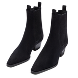 Agata Black Suede Boot