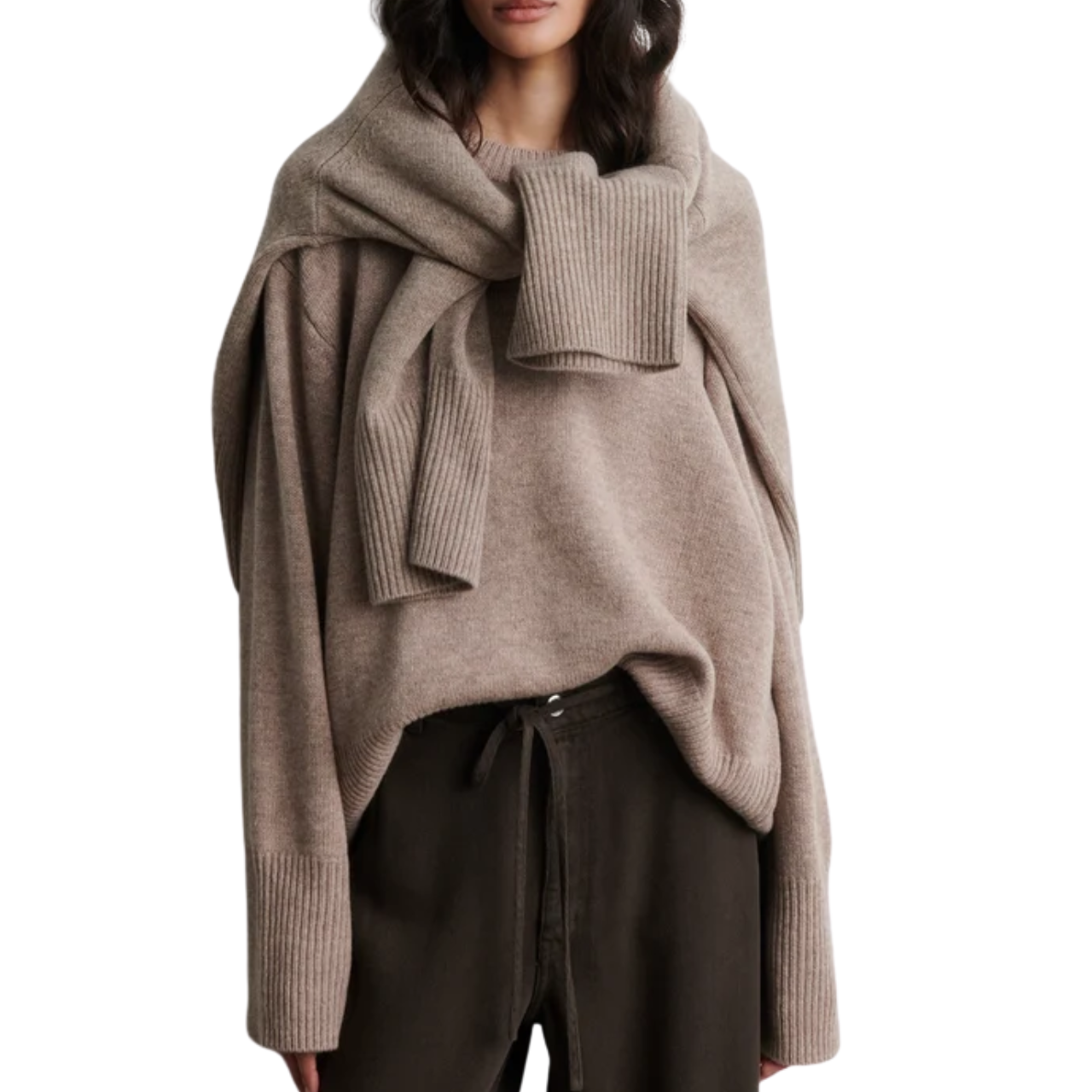 Alpha Knit O Neck Fallen Rock
