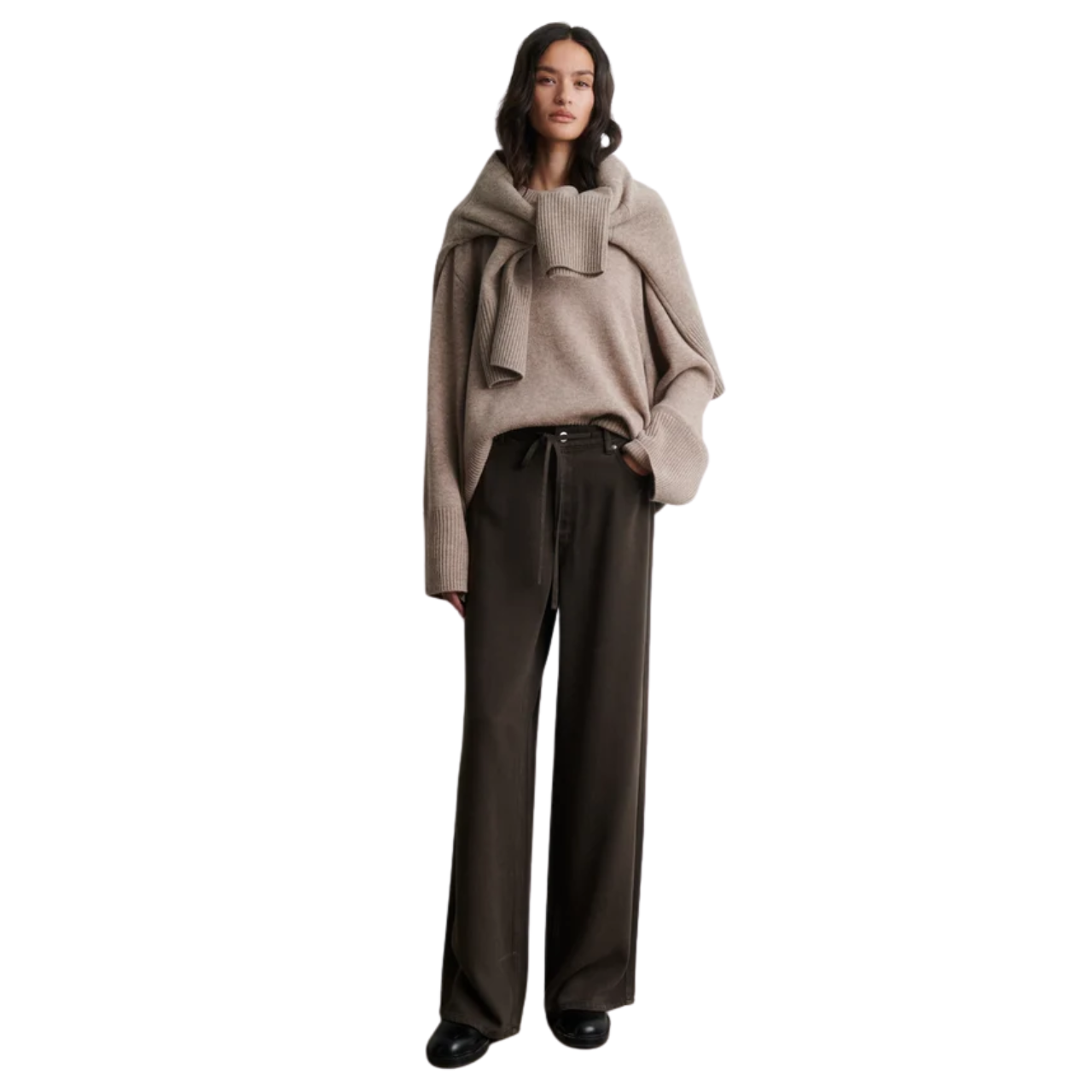 Alpha Knit O Neck Fallen Rock