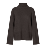 Alpha Knit T Neck Brown