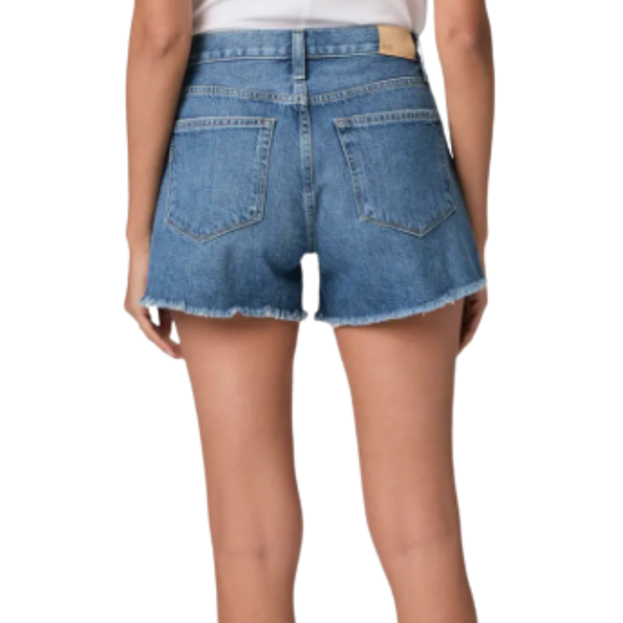 Archie Shorts W/ Heavy Frayed Hem Biarritz