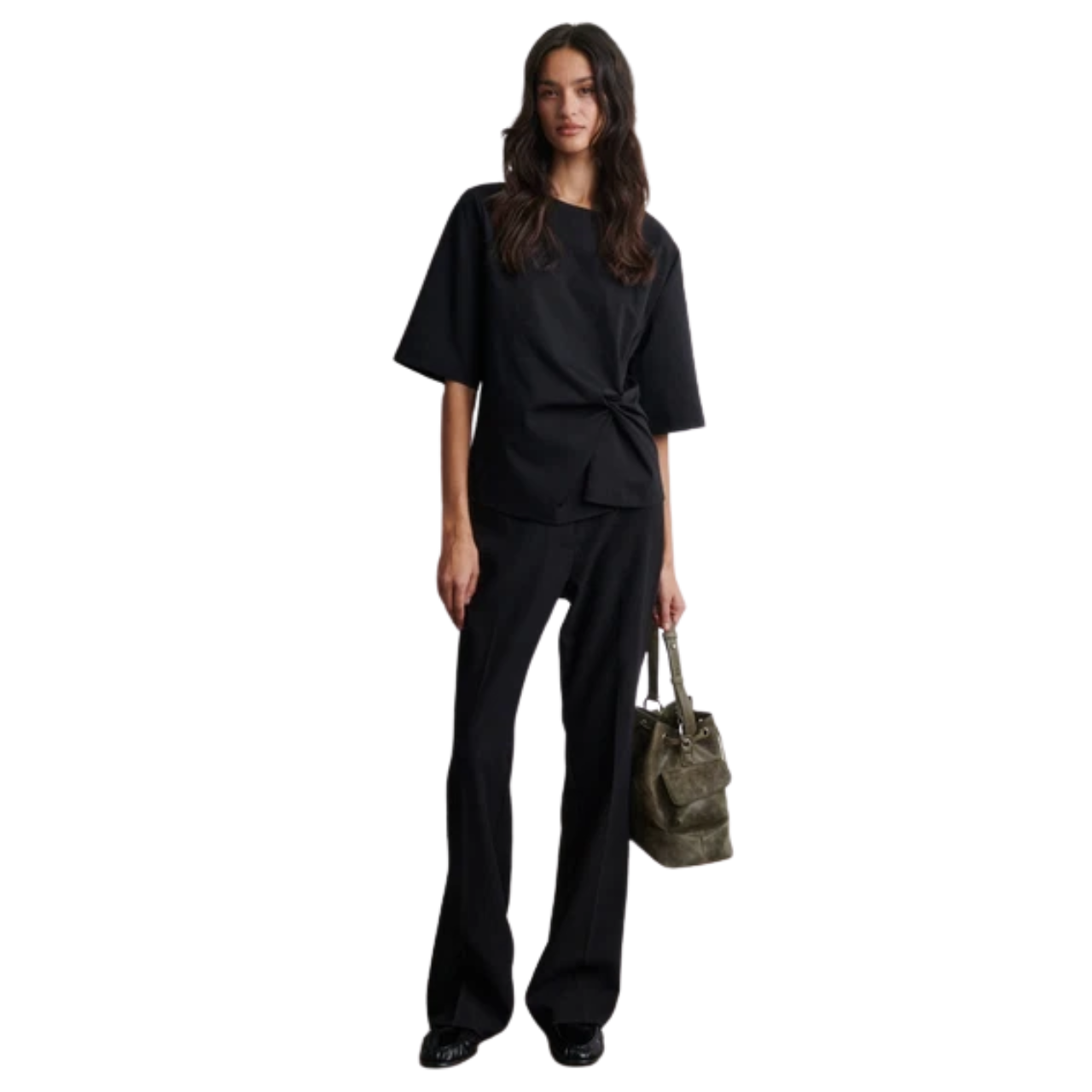 Arkai Drape Tee Black