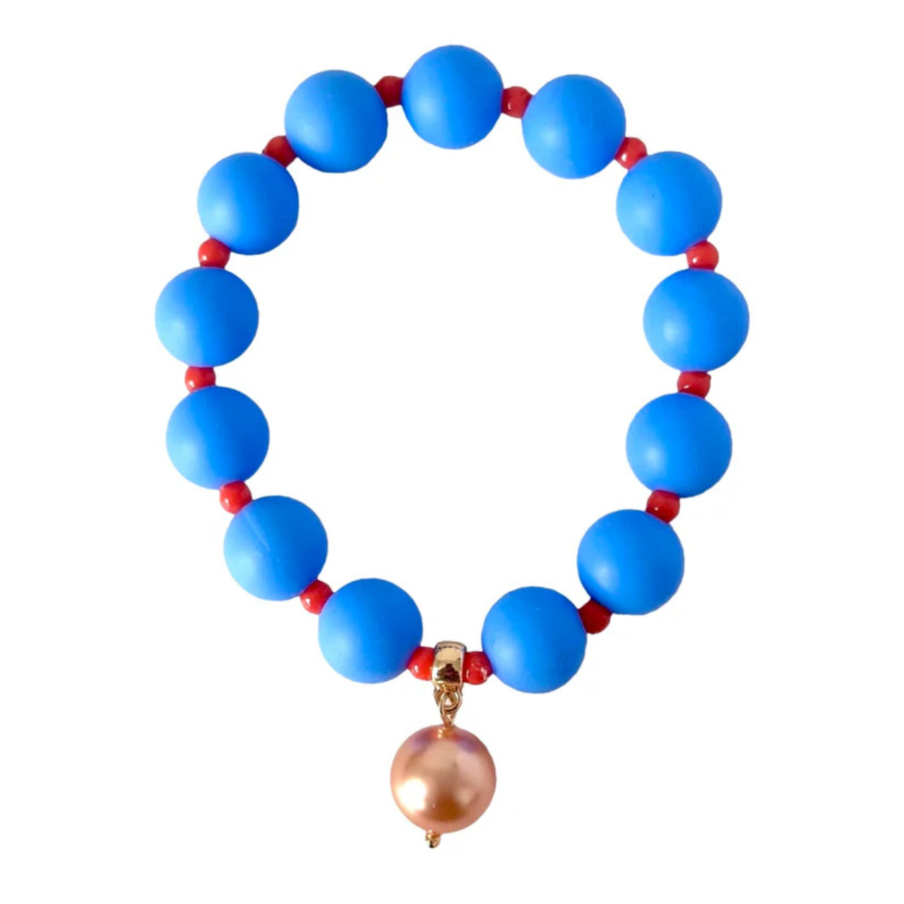 Beau Bracelet in Bright Blue and Orange