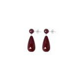 The Lola Earrings Silver Red