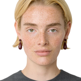 The Lola Earrings Silver Red