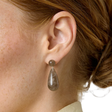 The Lola Earrings Silver Smoky