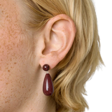 The Lola Earrings Silver Red