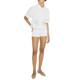 Eyelet Billow Sleeve Shirt White