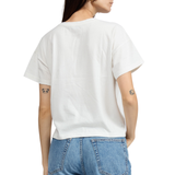 Floral Cut-Out Kelly Tee White