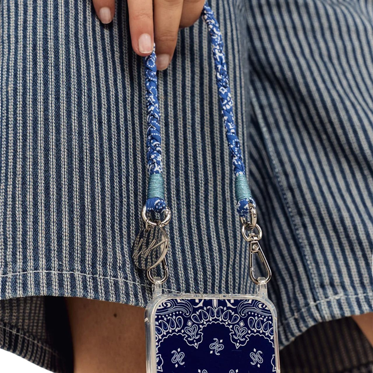 Della Braided Cord 40Cm Blue