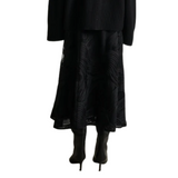 Soalie Black Mid-Length Skirt