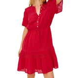 Winslow Dress Tomato Red