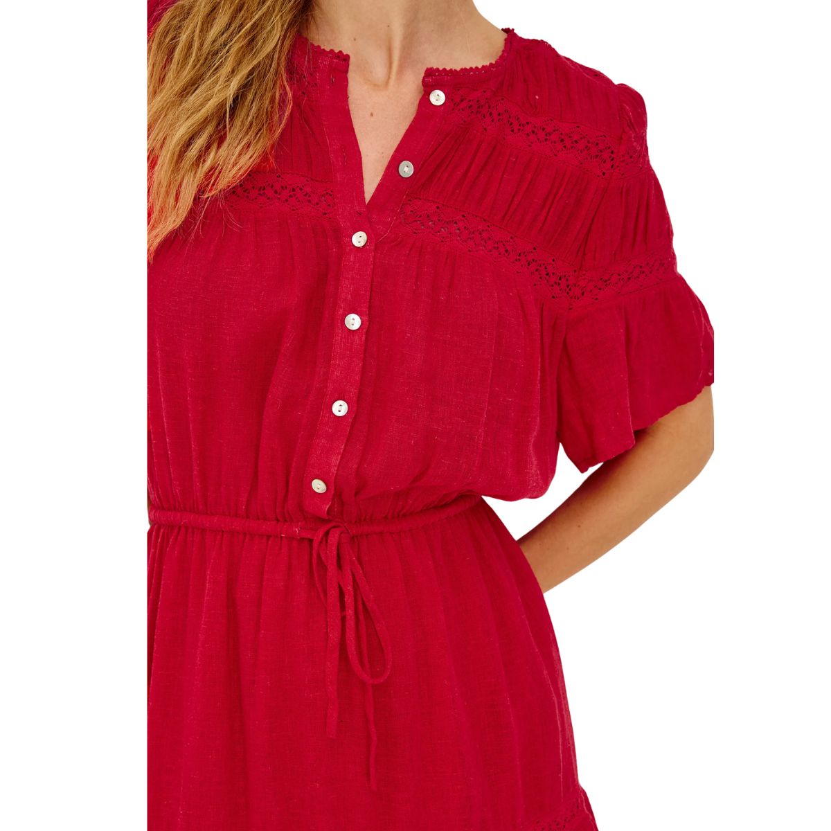 Winslow Dress Tomato Red