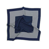 Striped Scarf Navy  65x65