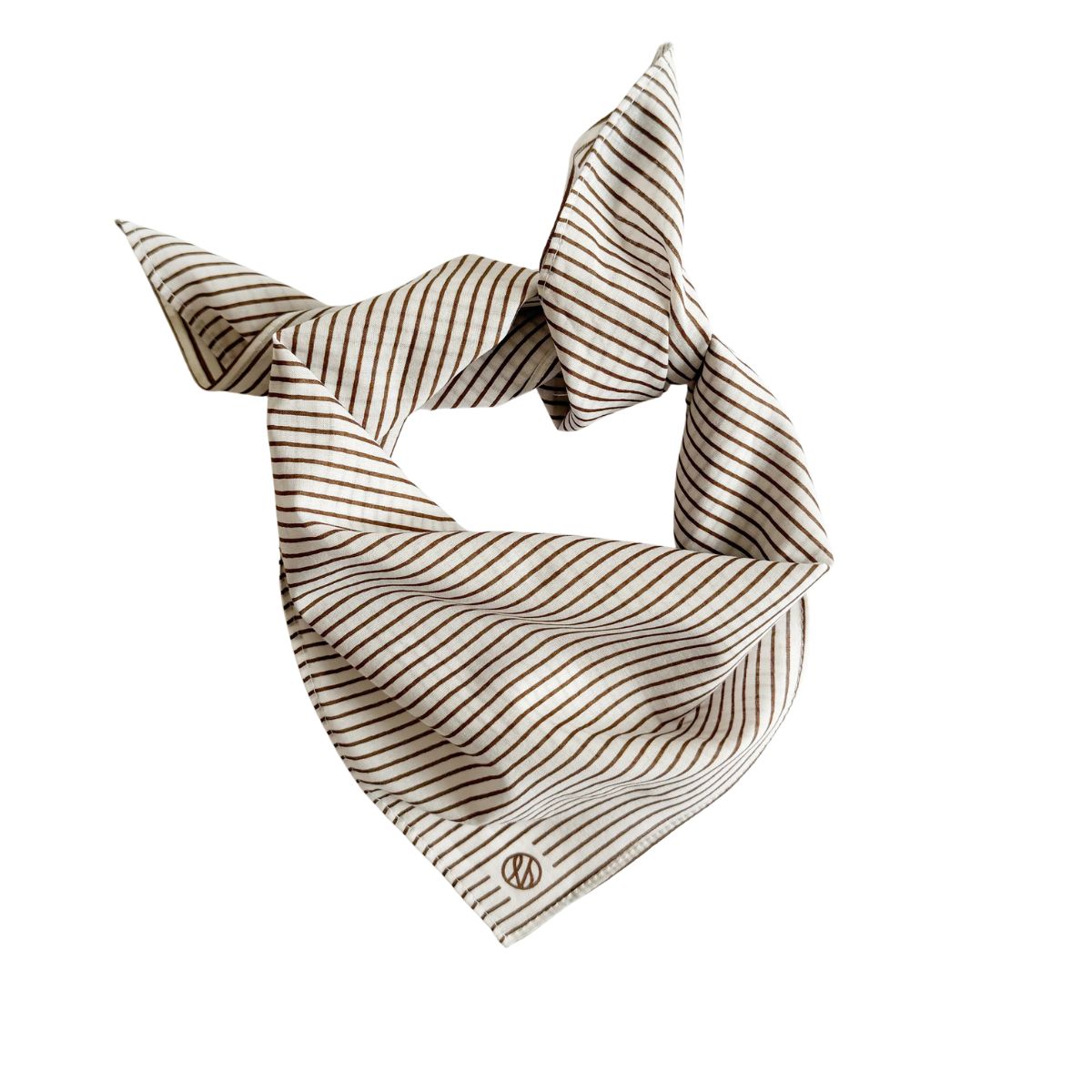 Pinstriped Cream Scarf