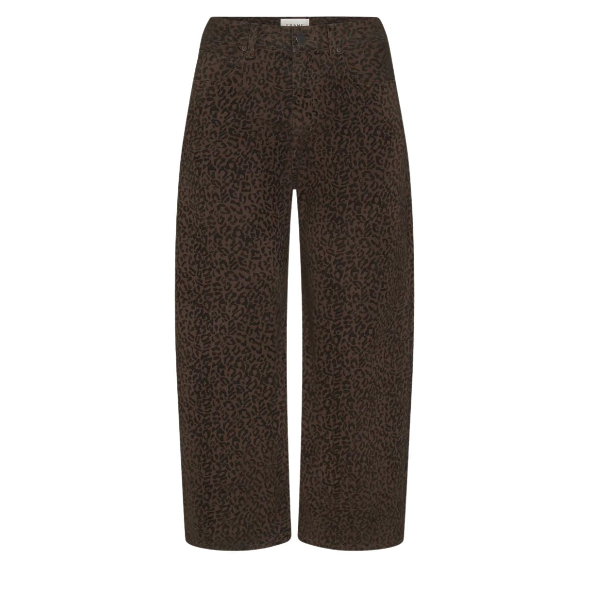The Bow Crop Flocked Sandcat Jeans