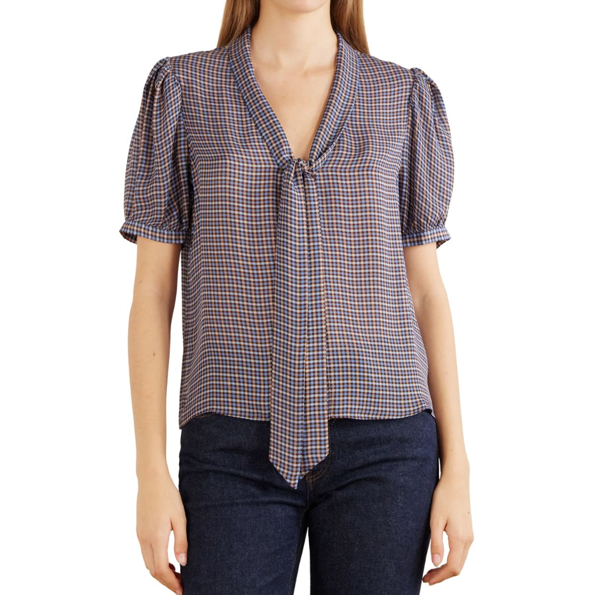 The Sonnet Blouse Multi Plaid
