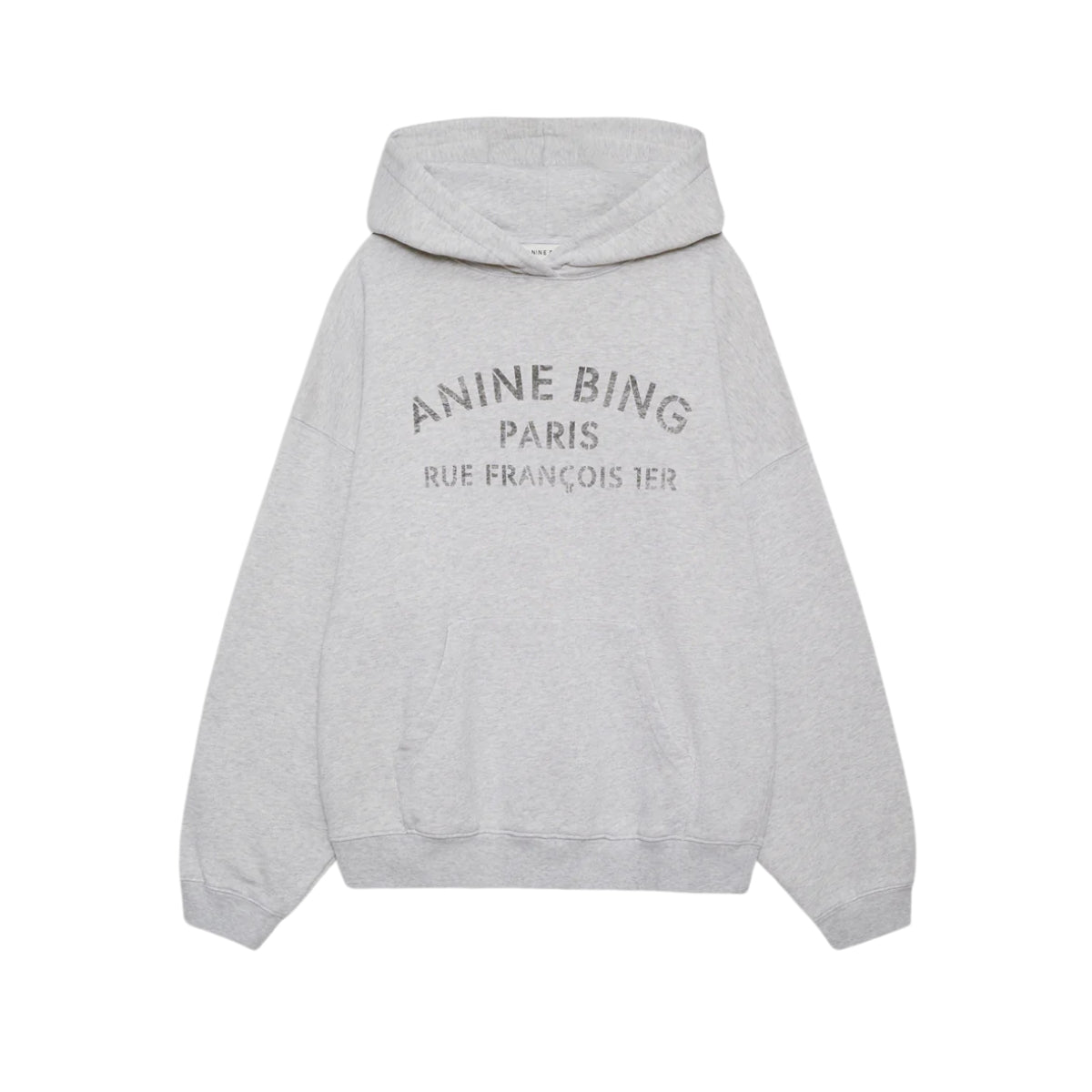 Harvey Hoodie Paris Stencil Grey