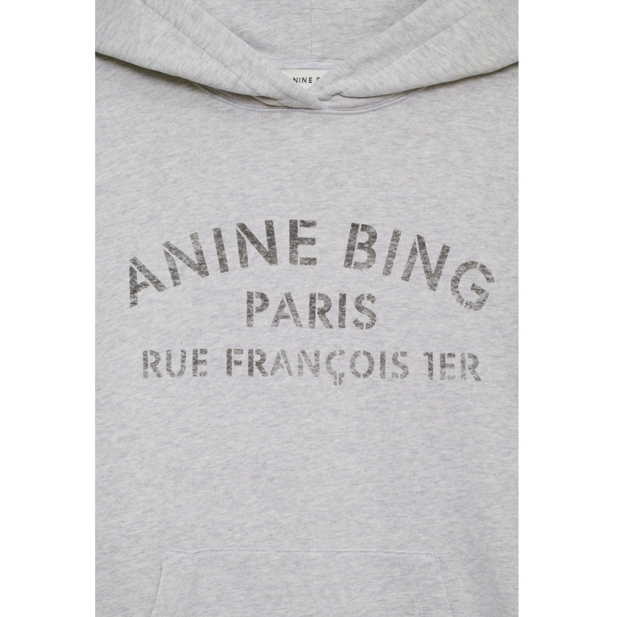 Harvey Hoodie Paris Stencil Grey