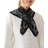 Cashmere Paisley Scarf Black