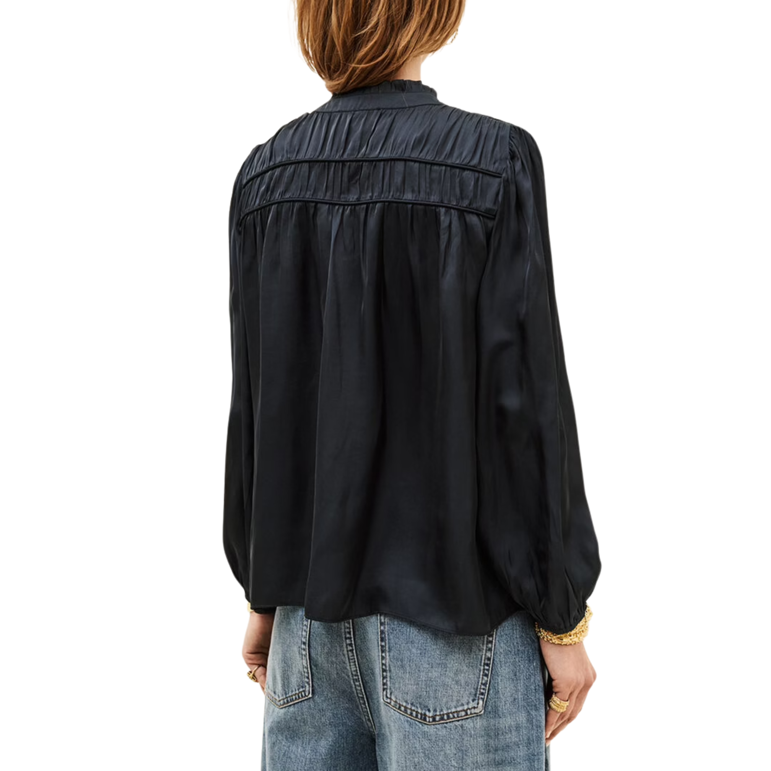 Cessia Loose-Fitting Shirt Blue