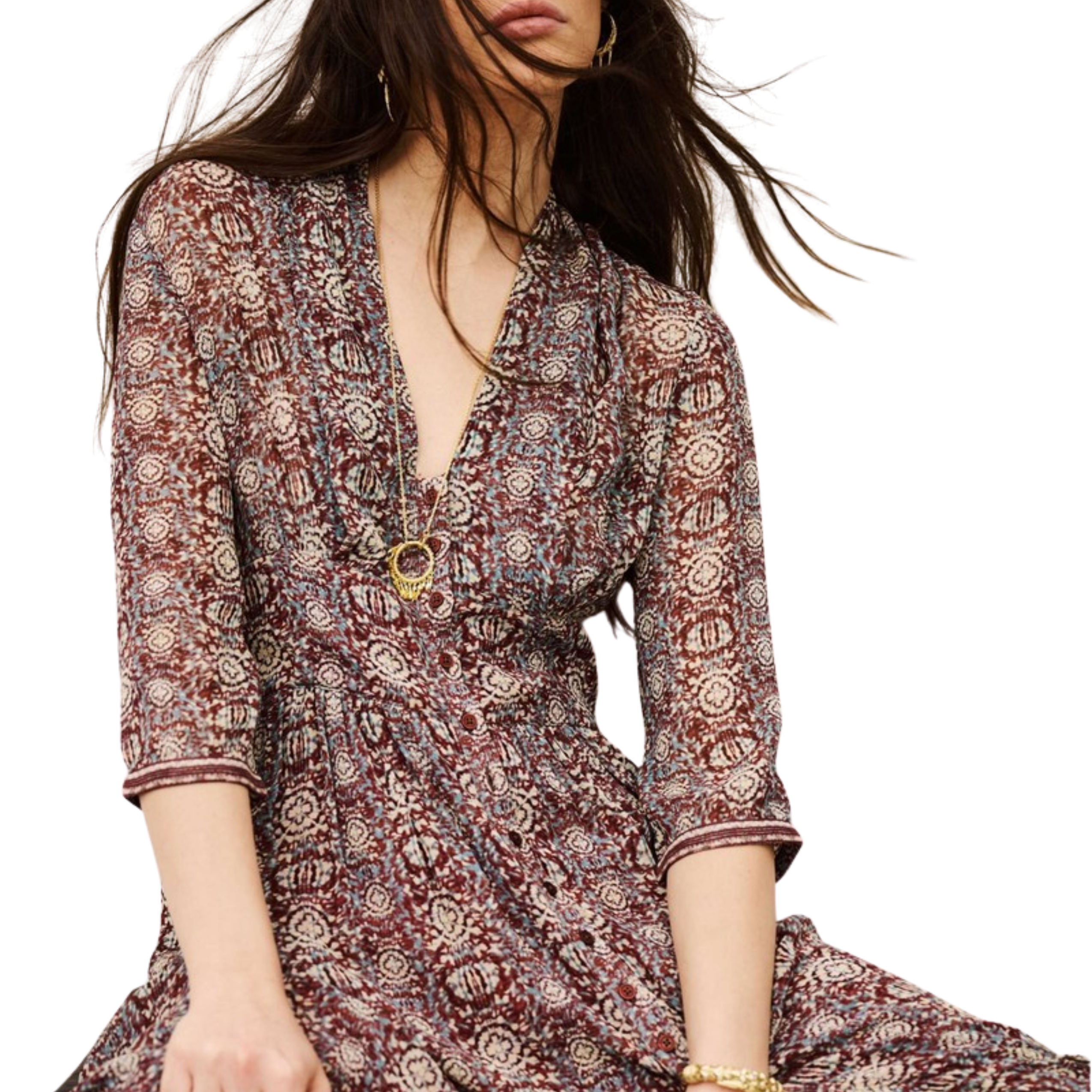 Dazzle Burgundy Dress