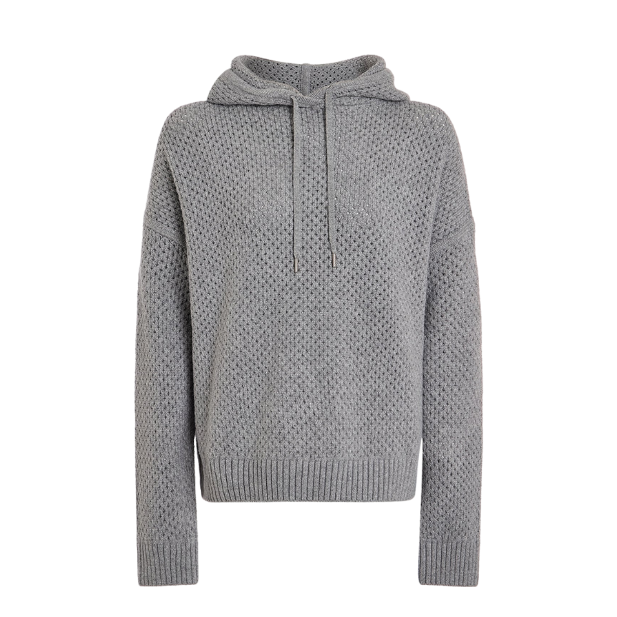 Melchie Relaxed Knit Hoodie - Grey