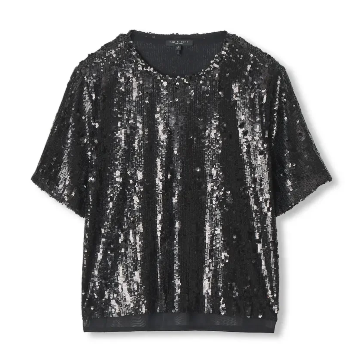 Cher Black Sequin Top