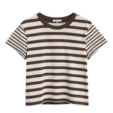 Kelly Pink/Brown Stripe T-Shirt