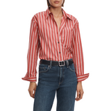 Connie Red/White Stripe Shirt