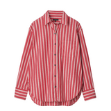 Connie Red/White Stripe Shirt