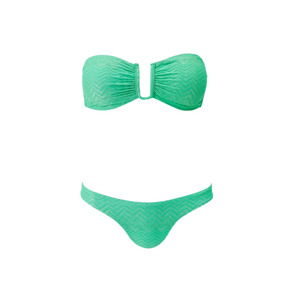 Prague Bikini Zigzag Green