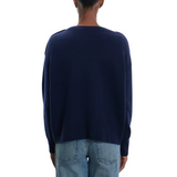 Navy Sailor Neck Jumper
