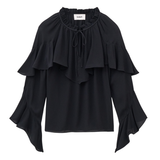 Betty Black Romantic Blouse