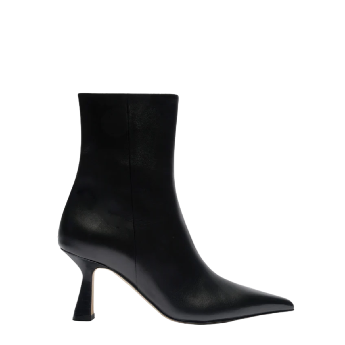 Vivi Black Leather Ankle Boots