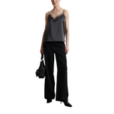 Glimps Lace Asphalt Strap Top