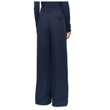 Yukio Navy Gabardine Stretch Trousers