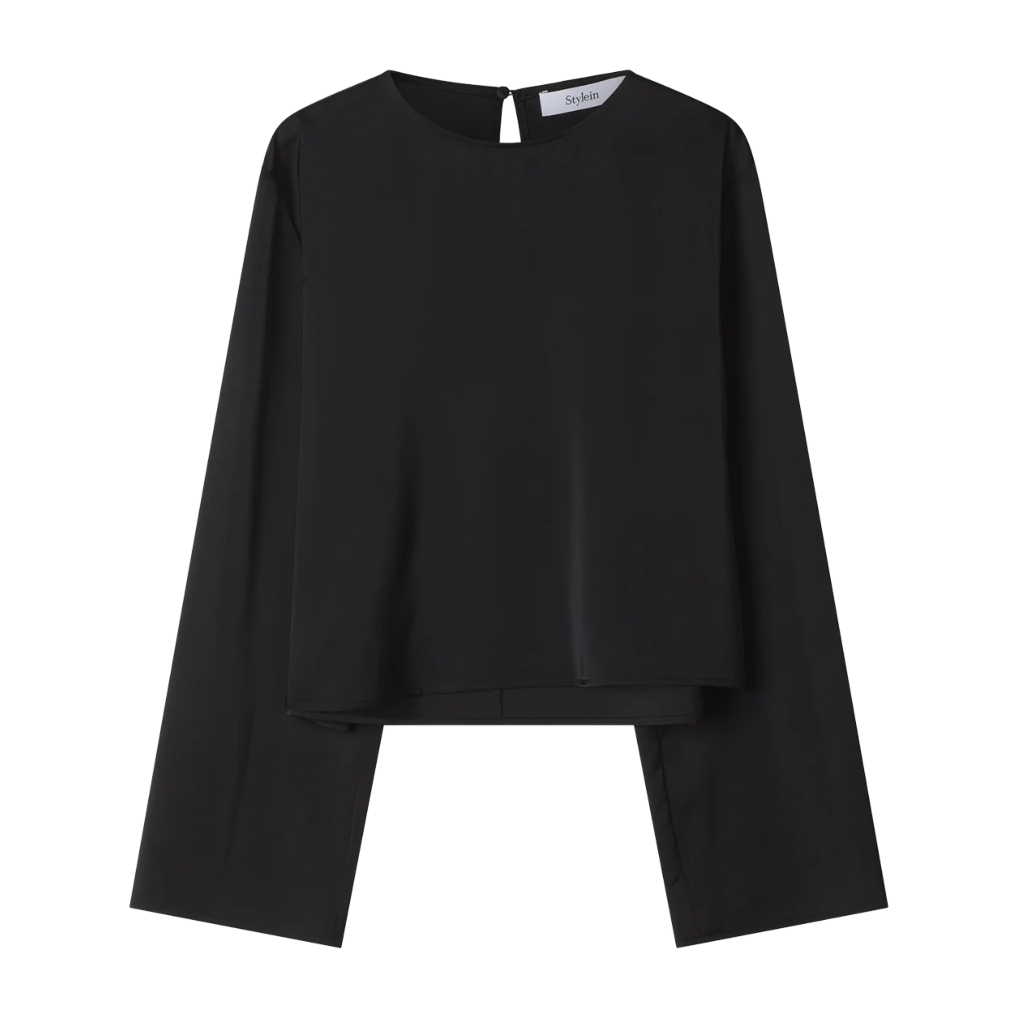 Mirai Black Satin Blouse
