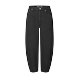 Loana Black Barrel Jeans