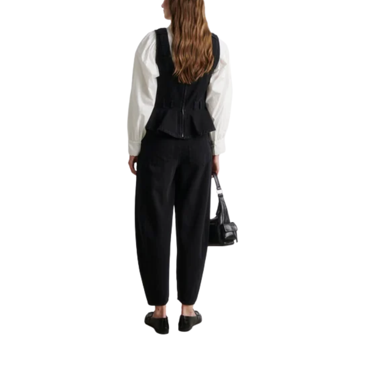 Loana Black Barrel Jeans