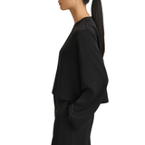 Mirai Black Satin Blouse
