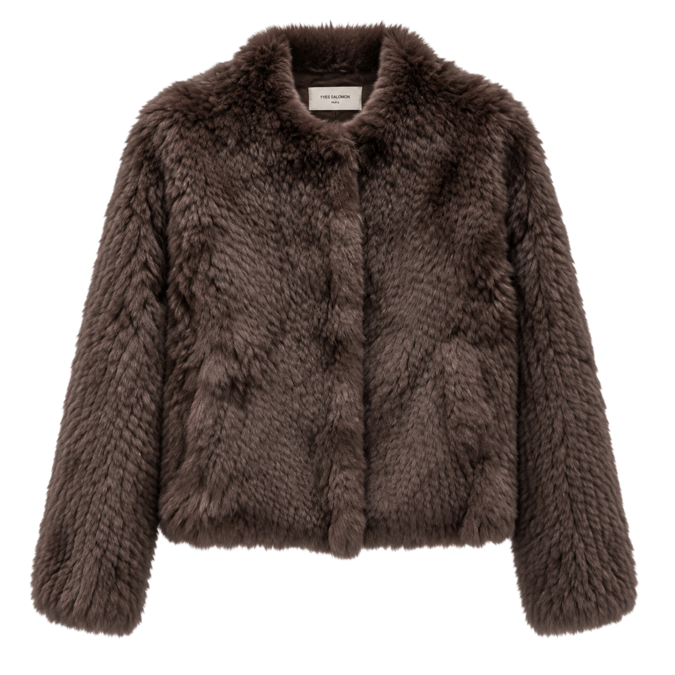 Mocha Knitted Rex Jacket