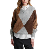 Forca Beige Knit V-Neck